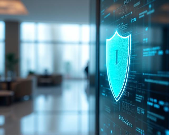 Interface de sécurité numérique moderne